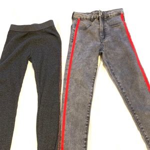 Lot of 2 Zara Kids Grey Pants -like new condition